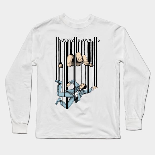 Barcode Long Sleeve T-Shirt by MaratusFunk